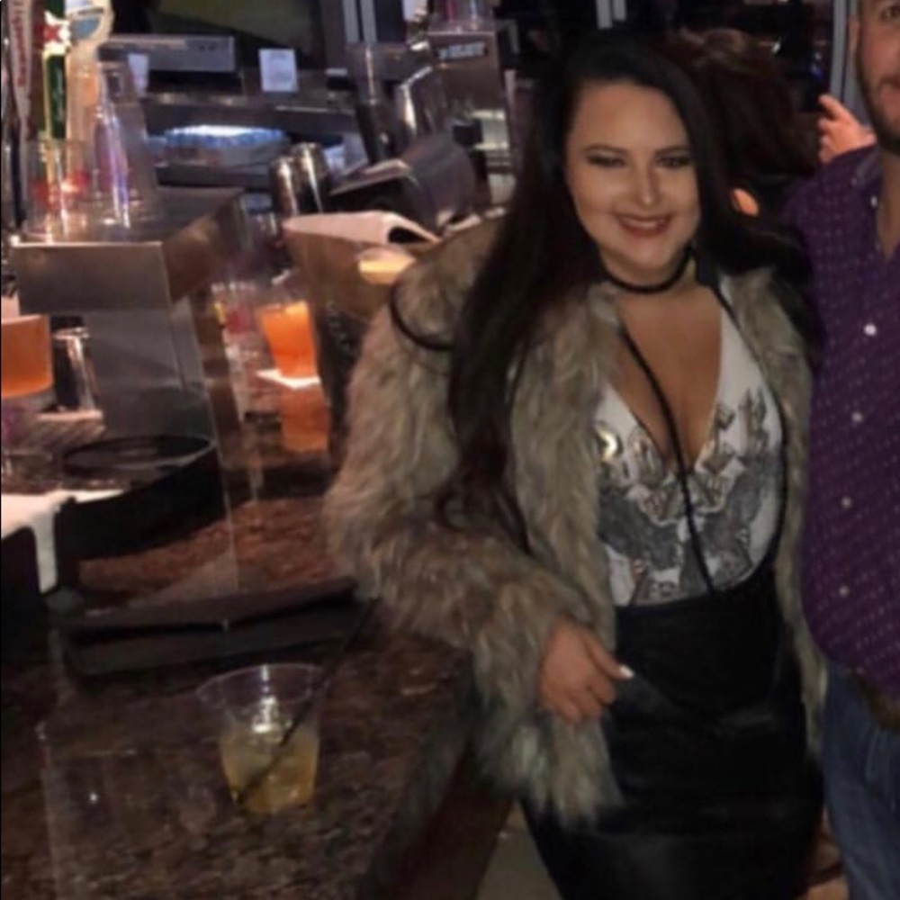 Faux fur jacket